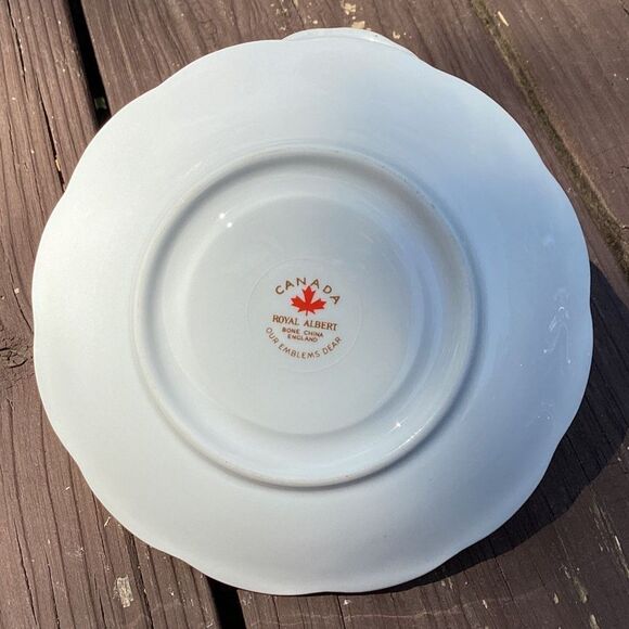 Royal Albert Our Emblems Dear Canada Teacup & Saucer – Read Crack - Picture 5 of 6